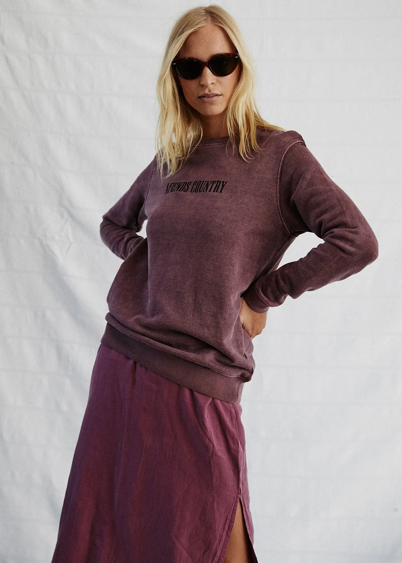 Afends Womens Afends Country III - Hemp Crew Neck