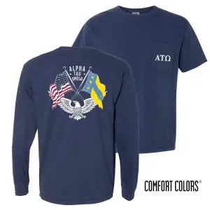 ATO Comfort Colors Navy Patriot tee