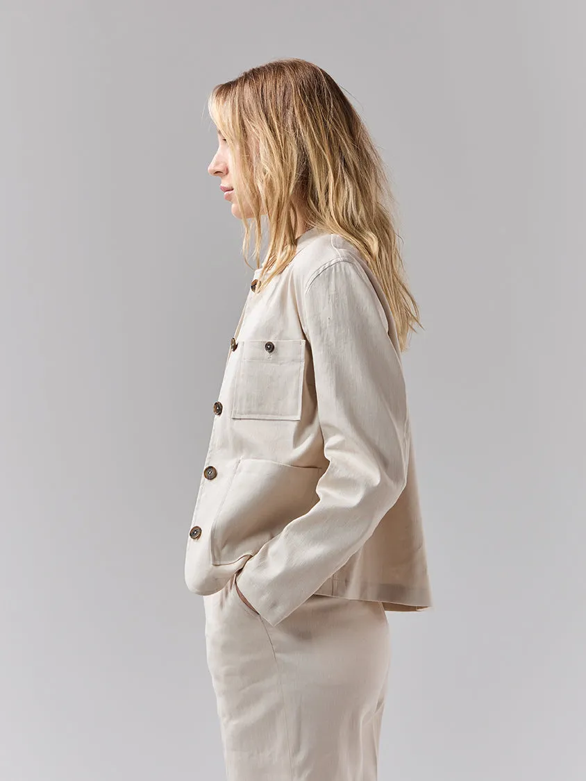 Batch 05 - Womens Cream Linen Suit