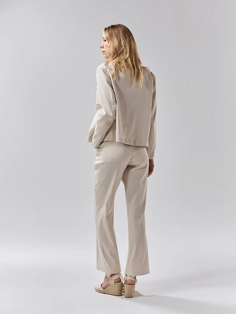 Batch 05 - Womens Cream Linen Suit