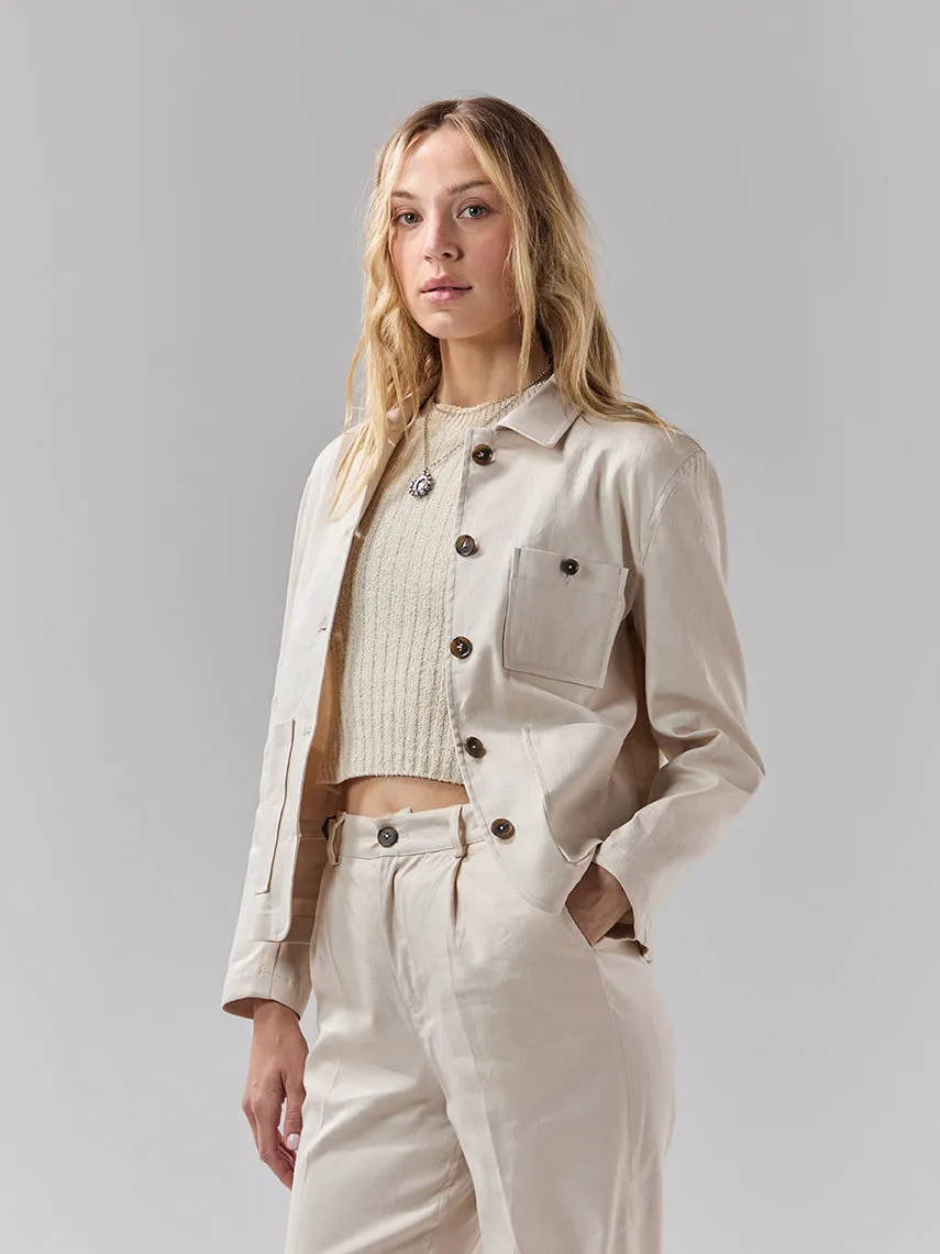 Batch 05 - Womens Cream Linen Suit