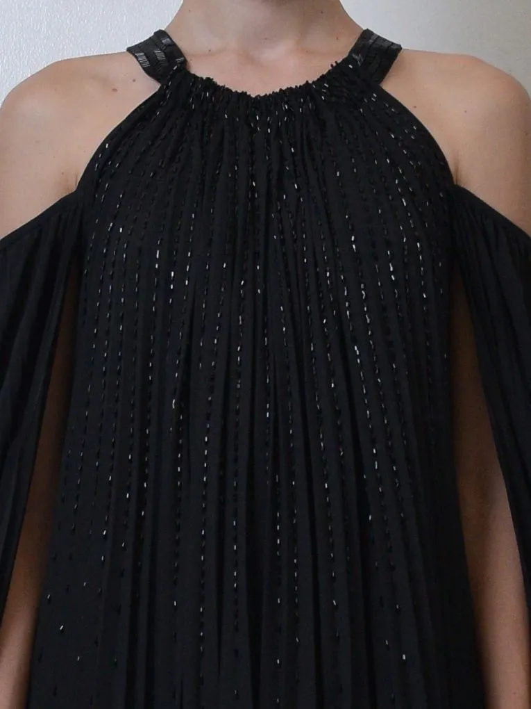 Black Chiffon Gown