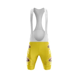 Dog Custom Face Bib & Shorts (Yellow)