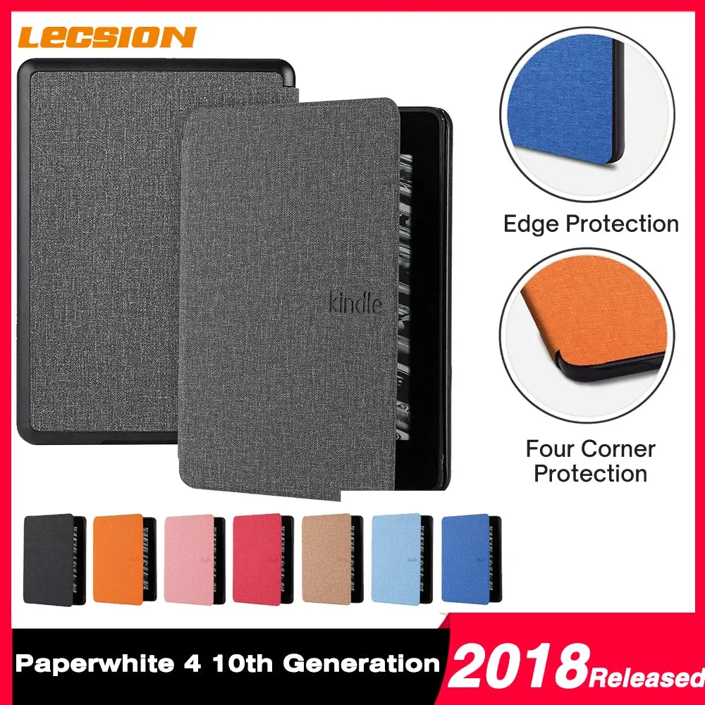 For New Kindle Case PQ94WIF Paperwhite 4 10th Generation 2018 Released 6" Inch Smart Cover Protective Shell Flip E-book Capa