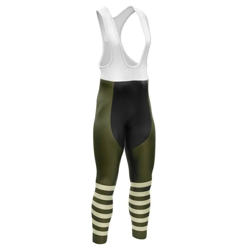 Half Stripes Bib Pants (GREEN)