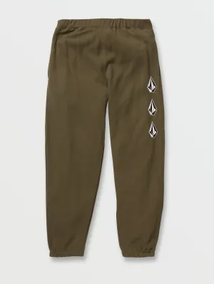 Iconic Stone Fleece Pants - Military