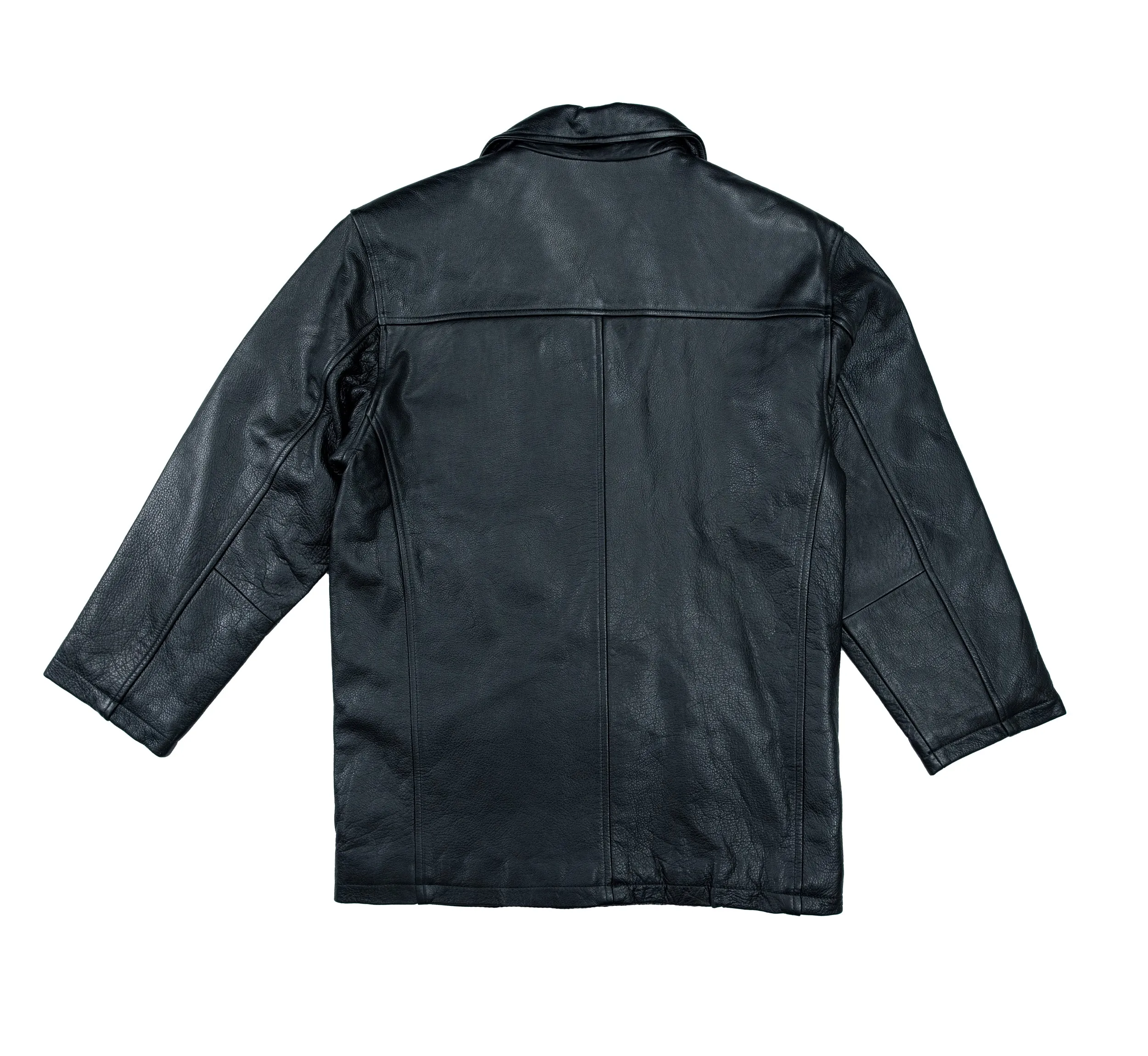 Lucky Leather 800 Black Mens Double Breasted Jacket