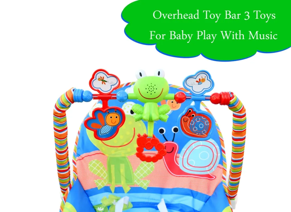 THE LITTLE LOOKERS Infant to Toddler Baby Musical Rocker for Baby Boys/Girls/Toddlers/Infants