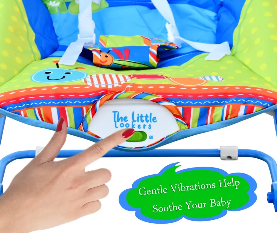 THE LITTLE LOOKERS Infant to Toddler Baby Musical Rocker for Baby Boys/Girls/Toddlers/Infants