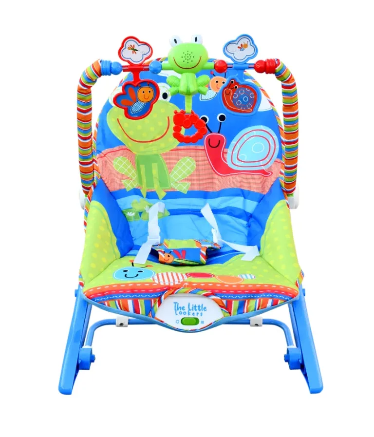 THE LITTLE LOOKERS Infant to Toddler Baby Musical Rocker for Baby Boys/Girls/Toddlers/Infants