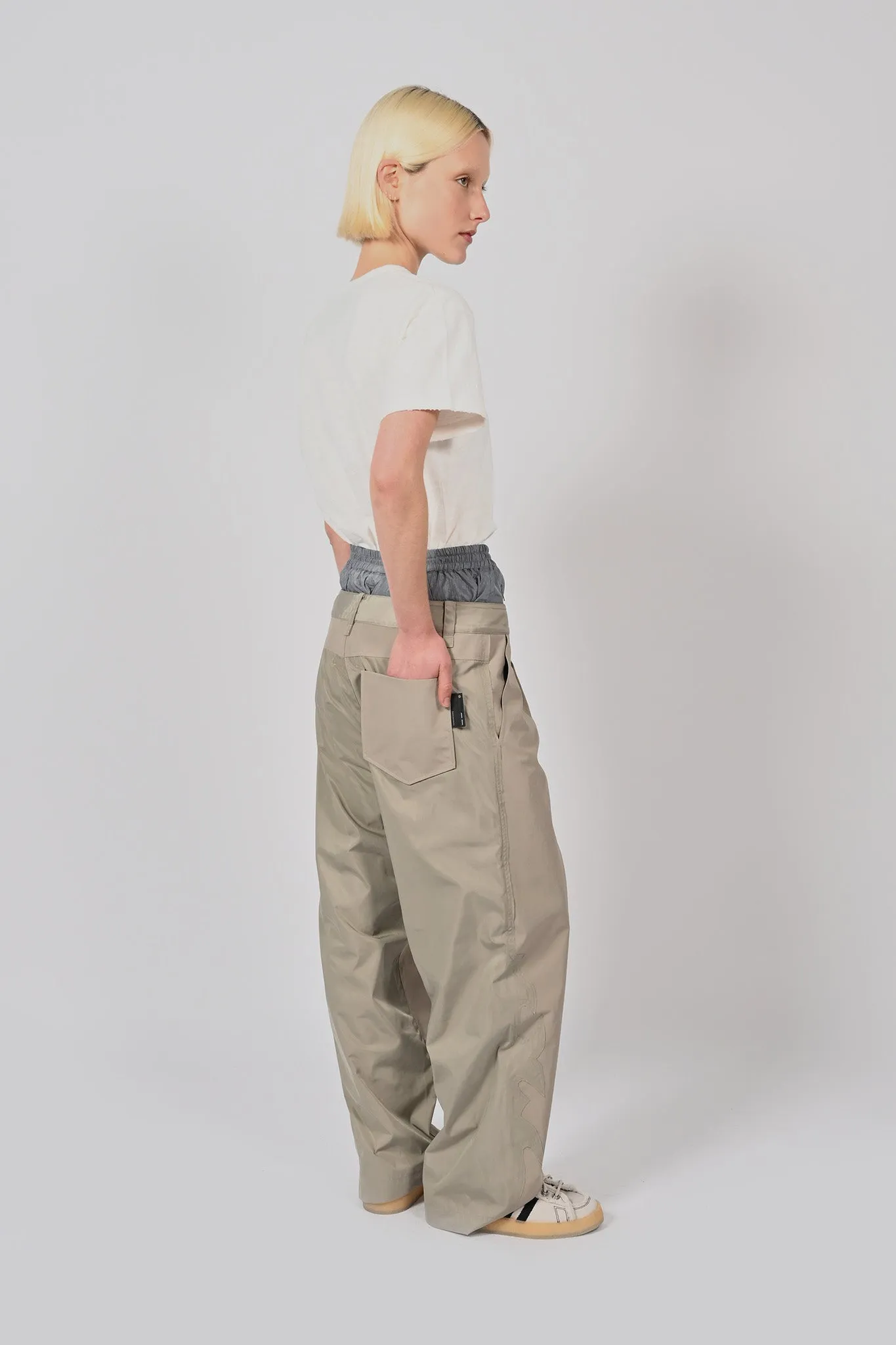 Wave Seam Nylon Pant  Unisex