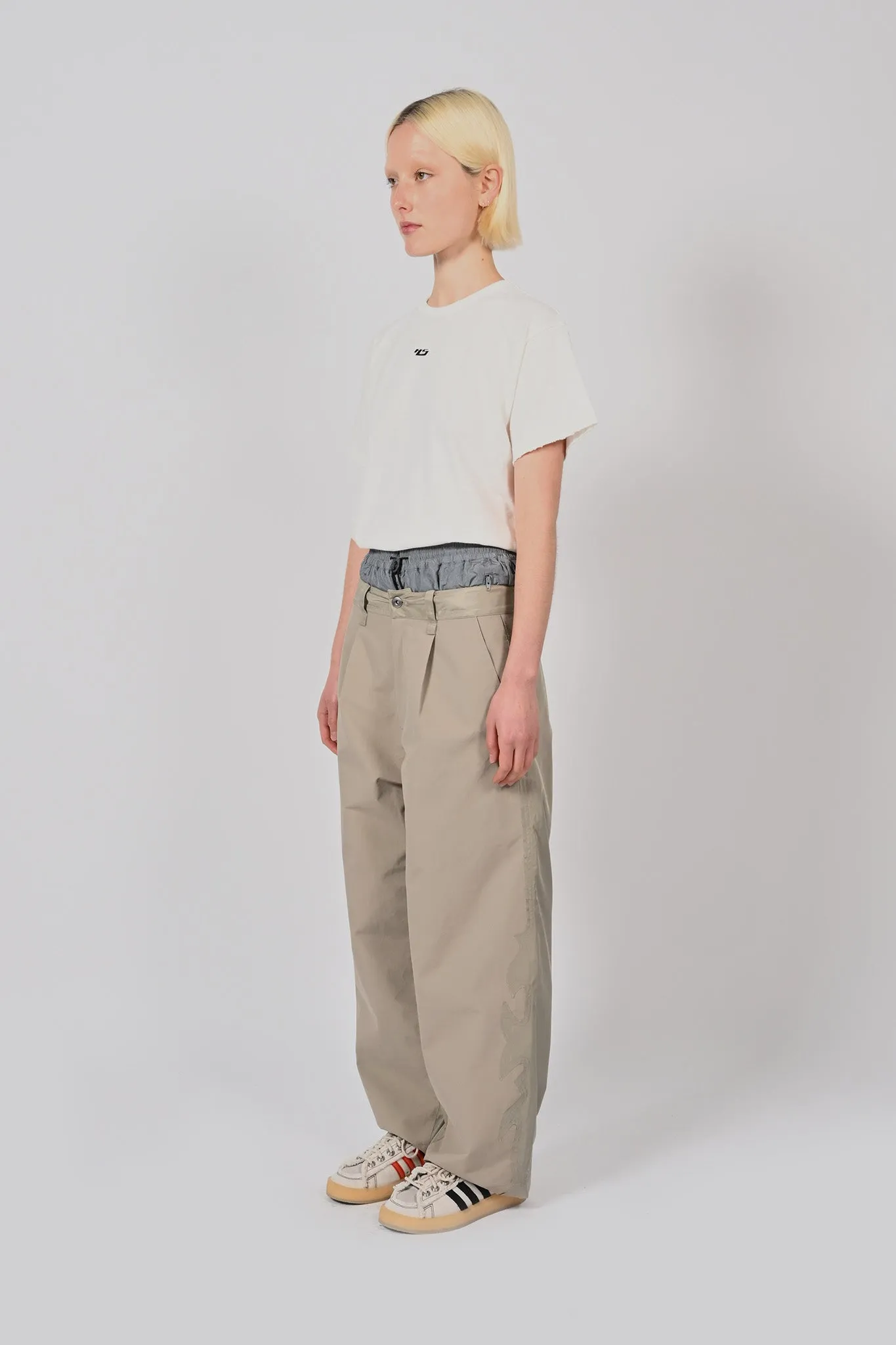 Wave Seam Nylon Pant  Unisex